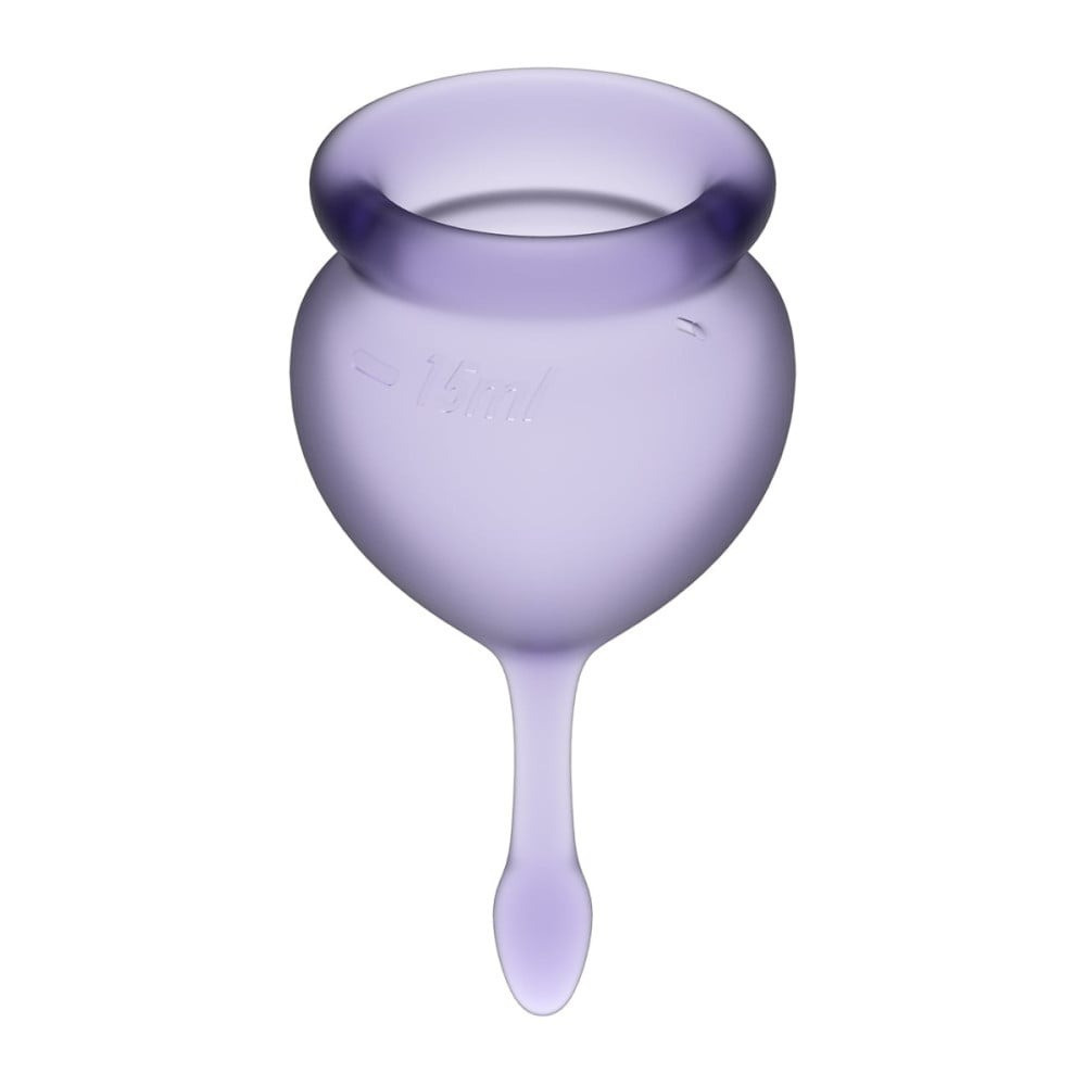Набор многоразовых менструальных чаш Satisfyer Feel good медицинский силикон, 15 мл и 20 мл Sex Aura Киев - изображение 2