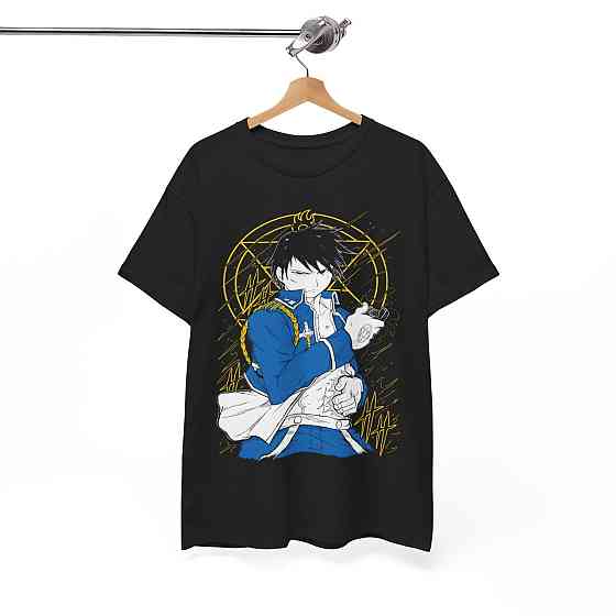 Футболка для мальчика аниме Стальной алхимик оверсайз (рост от 165 до 180 ) Черний AnimeJ0322m Днепр