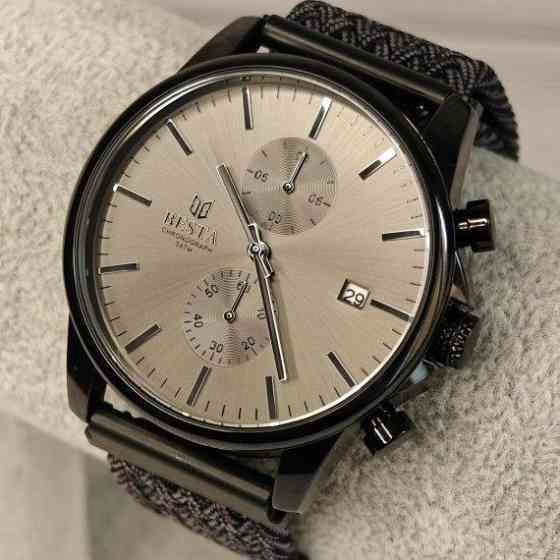 Годинник чоловічий наручний Besta Mars Black & Gray Nylon (2 ремінці) Вінниця