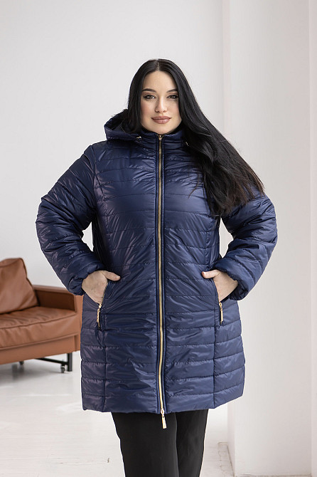 Женская длинная демисезонная куртка, курточка весна-осень больших размеров. 54-78р Киев - изображение 10