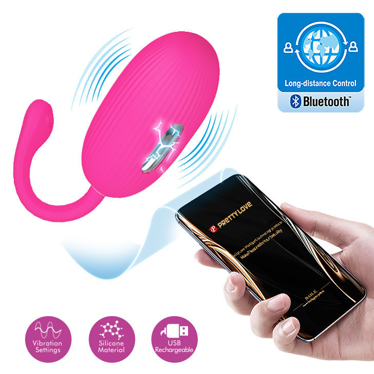 Віброяйце - Pretty Love Doreen Electric Shock Egg Pink (App) Sex Aura Київ - фото 2