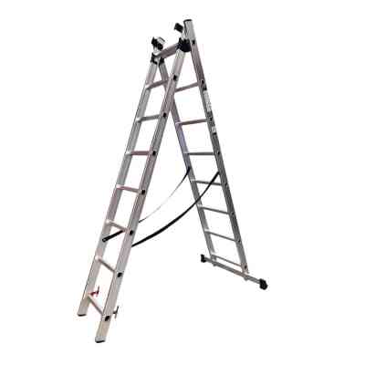 Драбина GTM 3-секції, розкладна, 3*8сх. 2,18-4,88м (KME308) Вінниця