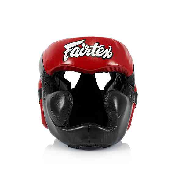 Боксерський шолом Fairtex HG13 Black/Red XL Кам'янське