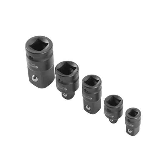 Набір перехідників, 5 од. (1/4"F×3/8"M, 3/8"F×1/4"M, 3/8"F×1/2"M, 1/2"F×3/8"M, 1/2"F×3/4"M), Cr-Mo,  Львів