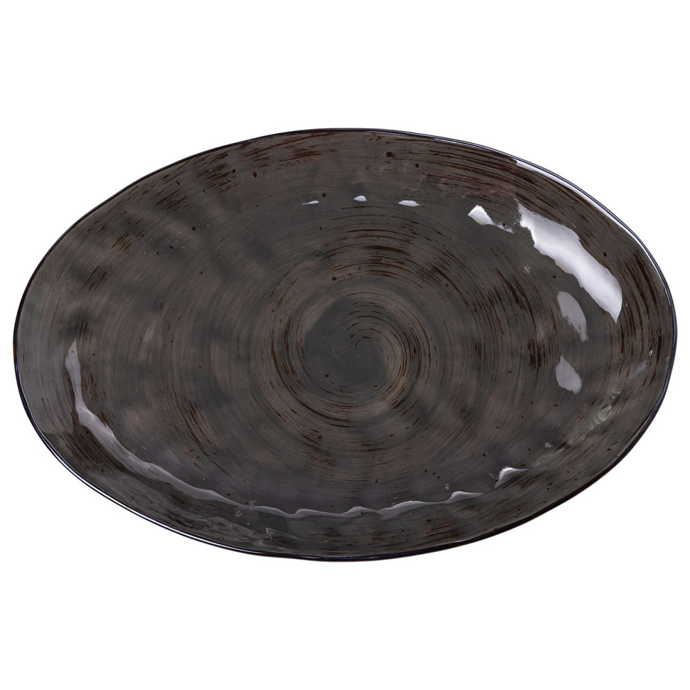 Тарілка порцелянова плоска овальна 35 х 23.5 см сервірувальне блюдо для нарізки Lugi HP23392 Коломия - фото 1