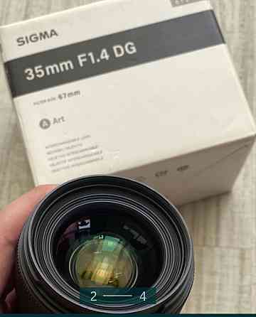Объектив Линза : Sigma 35 , 1.4 ART Canon EF. Киев