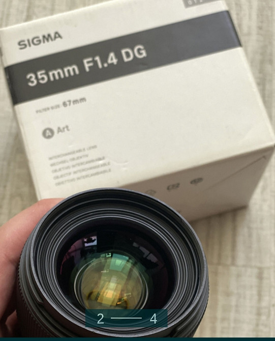 Объектив Линза : Sigma 35 , 1.4 ART Canon EF. Киев - изображение 2