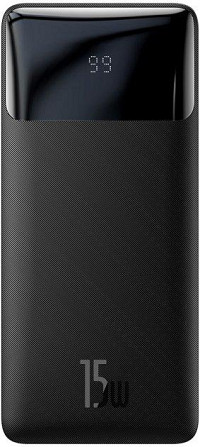 Зовнішній акумулятор Baseus Bipow Digital Display 15 W 20000 mAh (PPDML-J01) Чорний Вінниця - фото 1