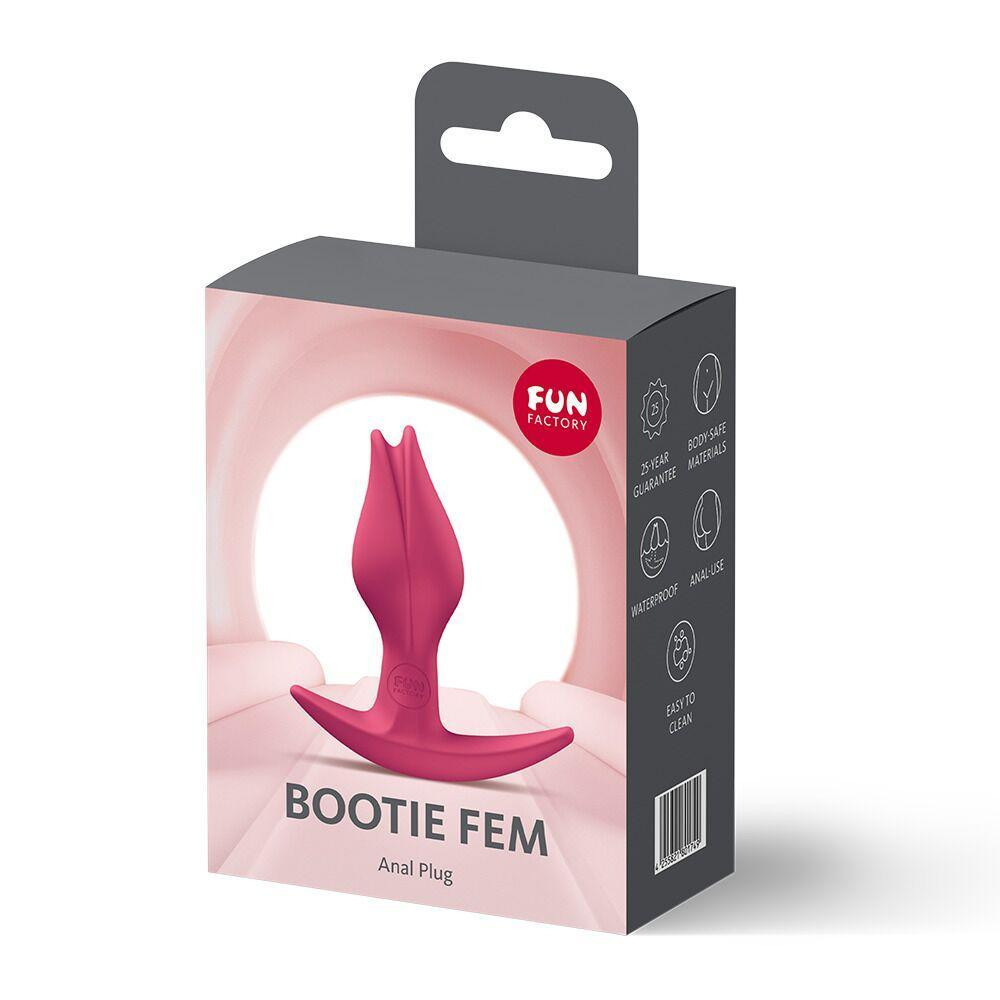 Анальна пробка Fun Factory BOOTIE FEM Raspberry, у вигляді бутона, діаметр 2,9 см, тонкий обмежувач Sex Aura Київ - фото 7