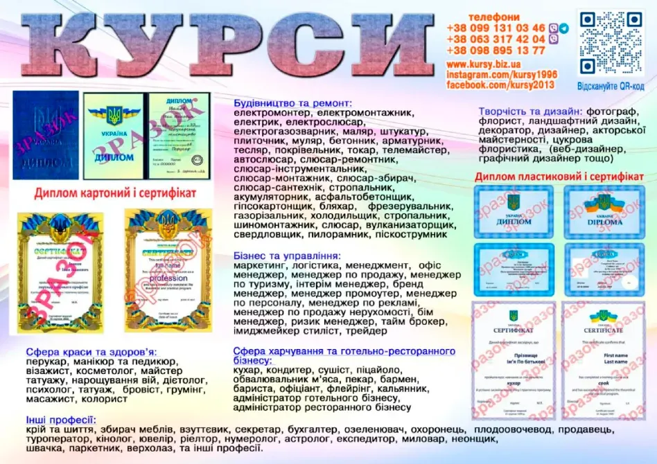 Дипломные и сертификатные курсы 1=2 профессии Киев - изображение 1