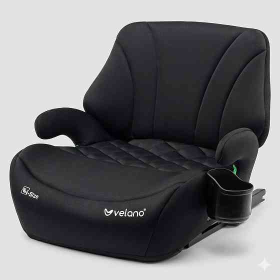 Бустер VELANO Gravo i-Size 125-150 см, ISOFIX + підсклянник, black Київ