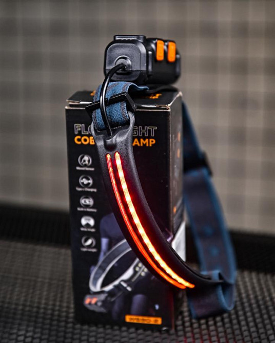 Налобне ліхтарик червоне світло COB W690-2 сенсор ПП8148 Одеса - фото 3