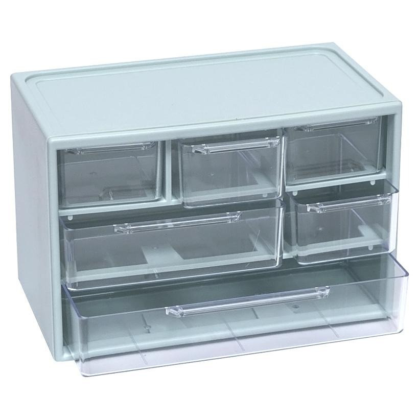 Органайзер настільний WXS-4 на 6 відділень Grey Вінниця - фото 1