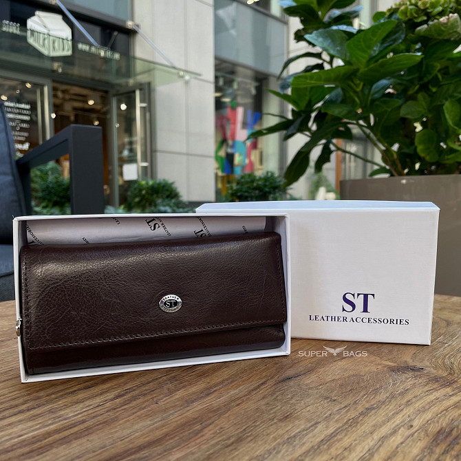 Черная ключница из натуральной кожи с отделением для денег ST Leather B416 Киев - изображение 7