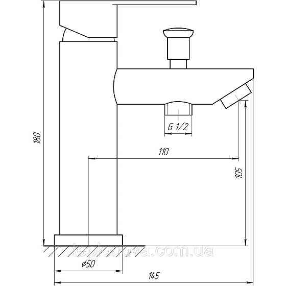 Смеситель для умывальника Globus Lux WIEN SBT2-106M Черновцы