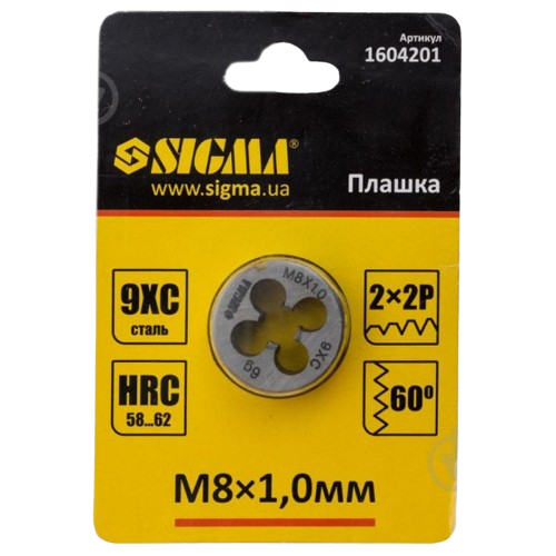 Плашка M8*1,0мм SIGMA Житомир