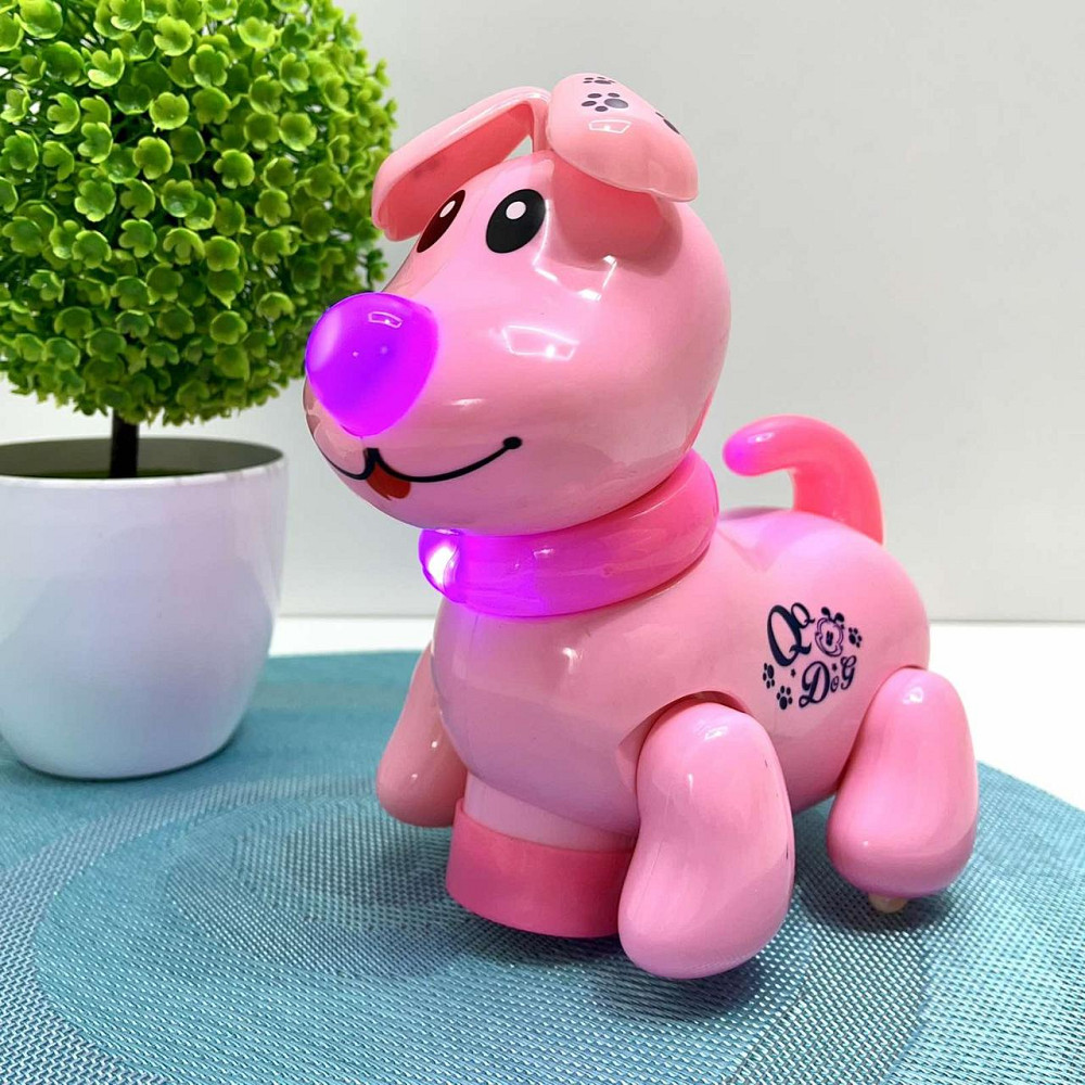 Собачка інтерактивна Limo Toy їздить світиться махає головою та хвостом Рожева (EM 070 A) Чернігів - фото 8