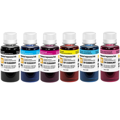 Комплект чорнил 6*100 мл Epson L-800 BK/С/M/LС/LM/Y ColorWay Житомир - фото 3