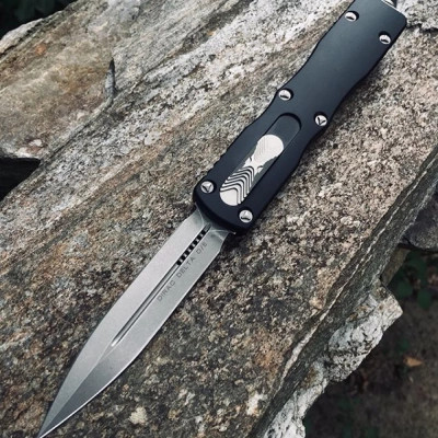 Нож Microtech Dirac Delta Double Edge Stonewash (227-10) Винница - изображение 5