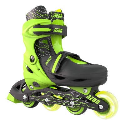 Роликовые коньки Neon Inline Green розмір 30-33 (NT07G4) Винница - изображение 1