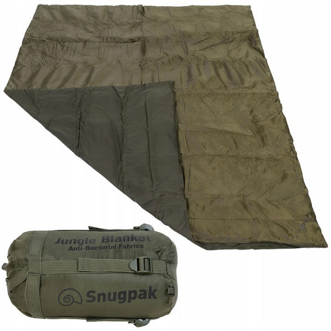 Універсальна Ковдра з утеплювачем 193х163 см від 1 до 5 ° С + чохол Snugpak "Jungle Blanket Terrain" Olive Нововолинськ - фото 1