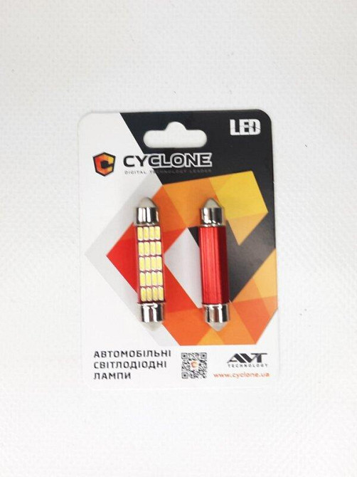 Лампочка софітна 8LED Т11-033 CAN 12-24V 42мм Cyclone (210 lumen) Винница - изображение 1