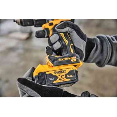 Шуруповерт DeWALT 18V XR Li-Ion 5Ah, 90 Нм, 0-650/0-2000 об/мин., кейс TSTAK (DCD805P2T) Винница