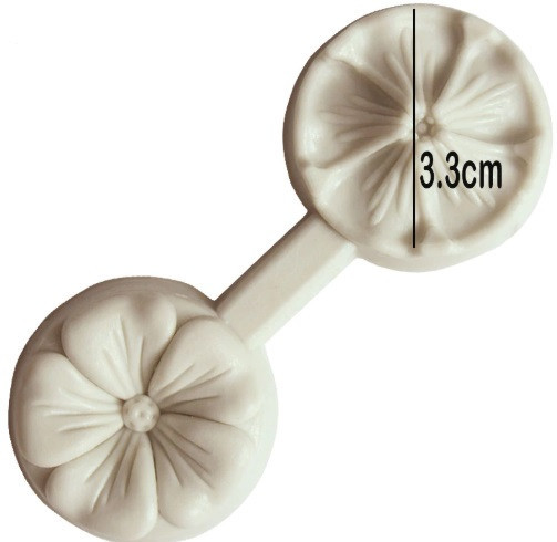 Кондитерский молд Цветок 33 мм серый Киев - изображение 2