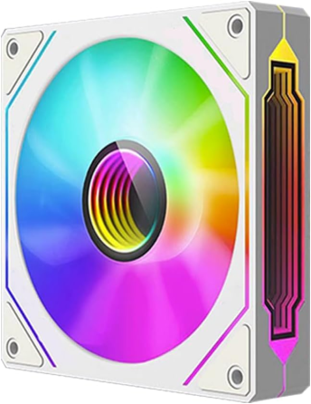 Вентилятор для корпуса Jungle Leopard Prism 120 Pro ARGB Reverse White — кулер 120 мм с эффектом бесконечного зеркала Киев