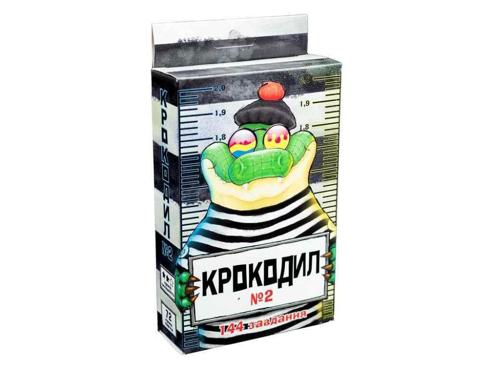 Настільна гра Крокодил №2 (укр) в кор-ці 8,4-13-3см 30725 ТМ STRATEG Solmir Київ - фото 1