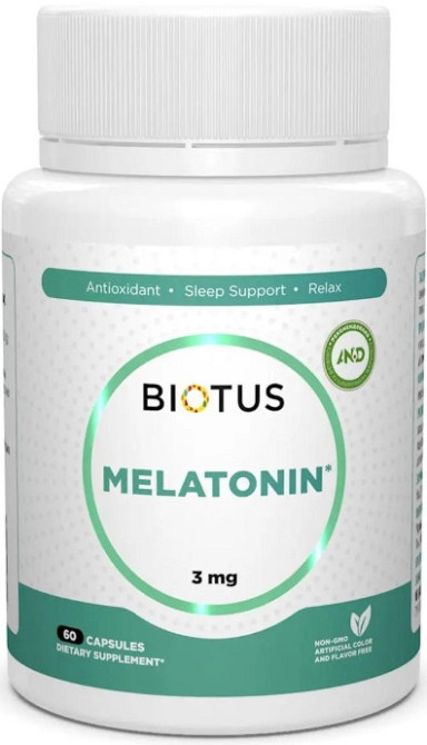 Мелатонін для сну Biotus Melatonin 3 мг 60 капс Київ - фото 1