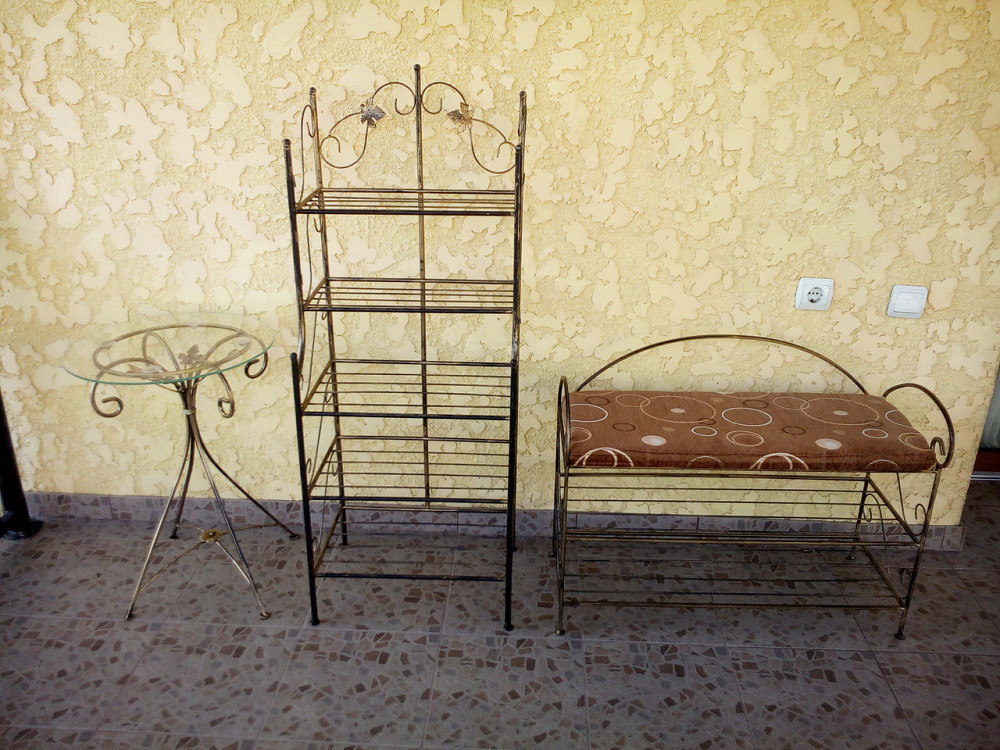 Столик журнальний кований круглий малий M-053 Київ - фото 7