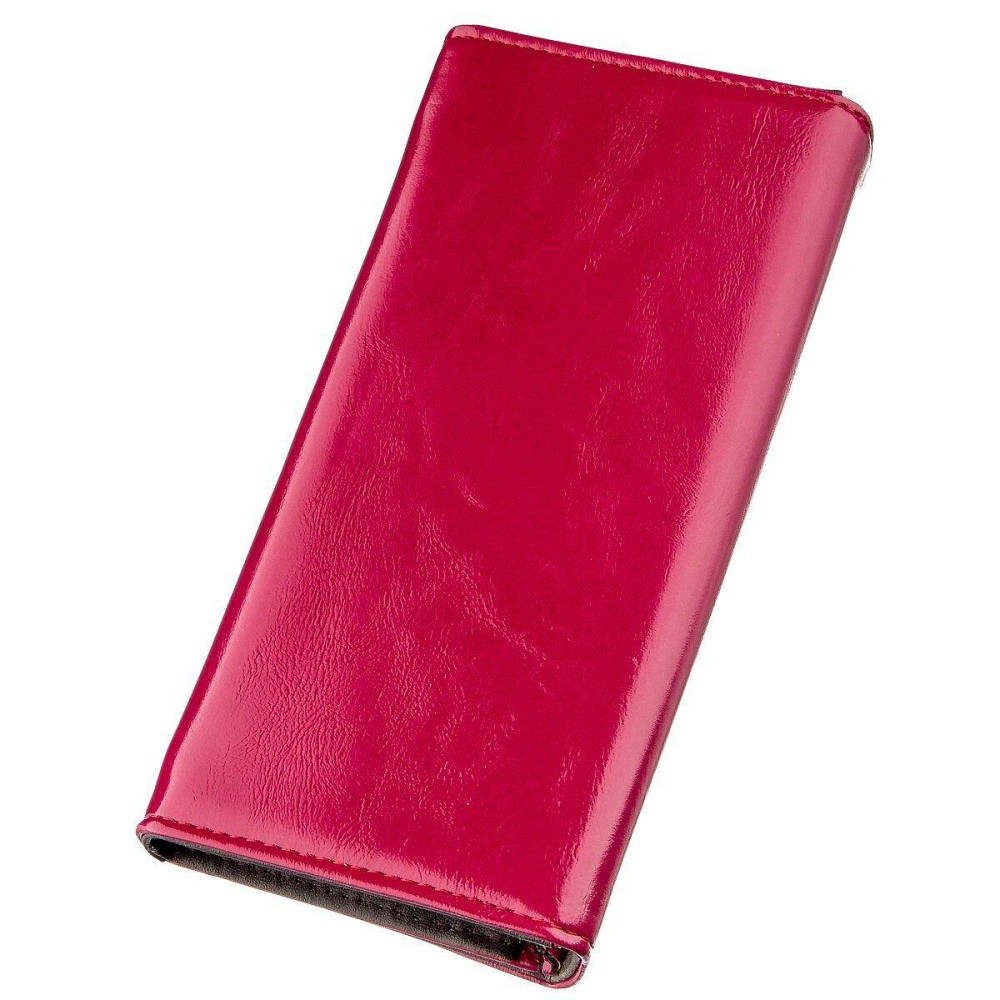 Кошелек женский из экокожи гладкий KIVI 19078 Малиновый Киев - изображение 4