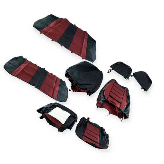 Чохли ваз 2106, 2103 "пілот" червоні комбіновані салону Мукачево