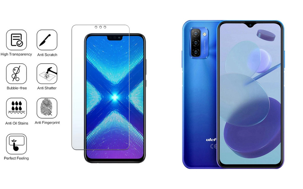 Защитное стекло NeoGlass для Ulefone Note 12, Note 12P – ультрапрозрачное и устойчивое Киев - изображение 4