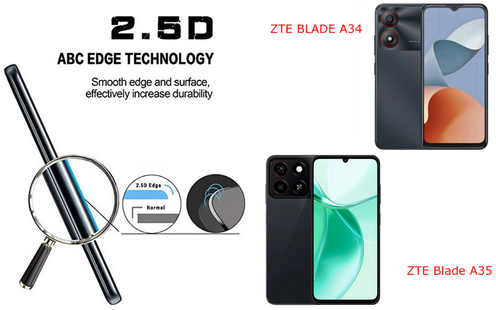 Захисне скло ArmorGlass для ZTE BLADE A34, ZTE Blade A35 – стійке до подряпин та ударів Київ - фото 2