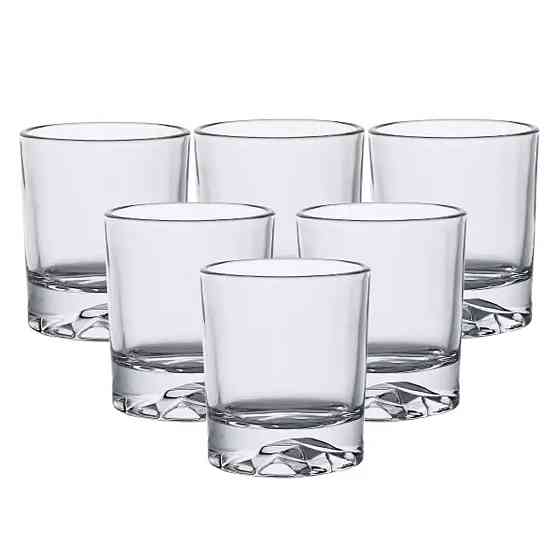 Набір склянок скляний 6 шт по 250 мл прозорий прозорий HP556 Коломыя