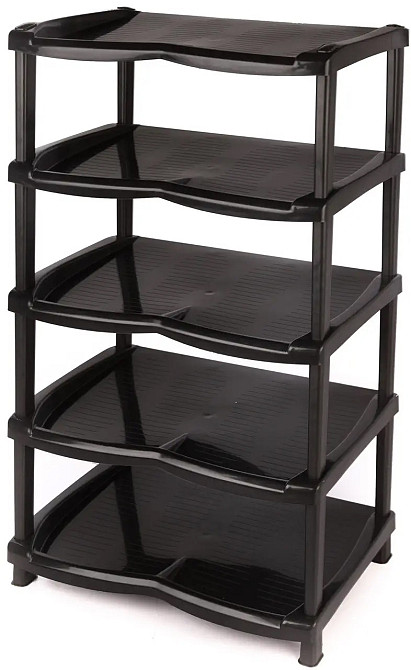 Полка для обуви чёрная 