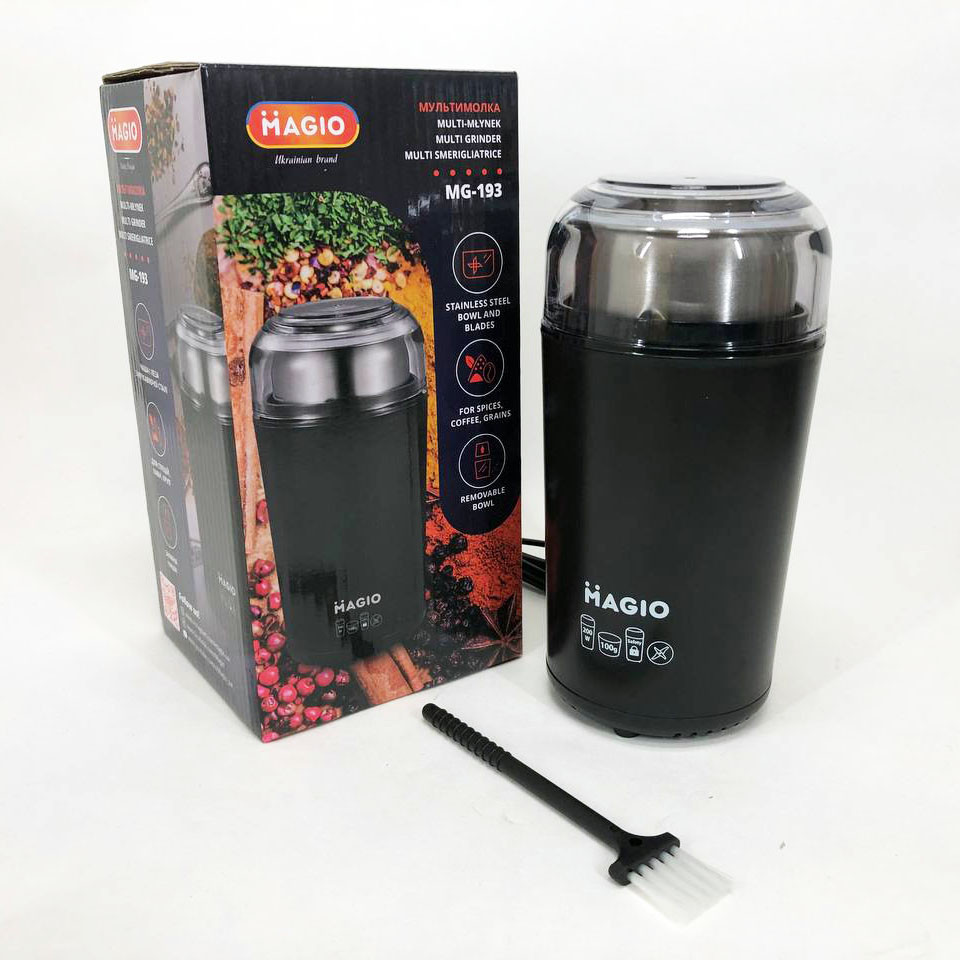 Апарат для измельчения кофе MAGIO, Универсальная бытовая кофемолка, Кофемолка для кофе и сахара SZ-65 Львов - изображение 4