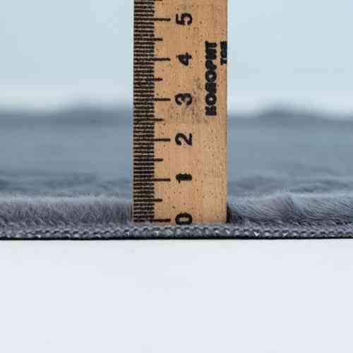 Килимок для підлоги з еко-хутра ТМ Dariana Moonbeam 60*90 см графітний Житомир