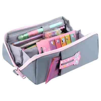 Пенал Kite 2702-1 сіро-рожевий (K25-2702-1) Винница