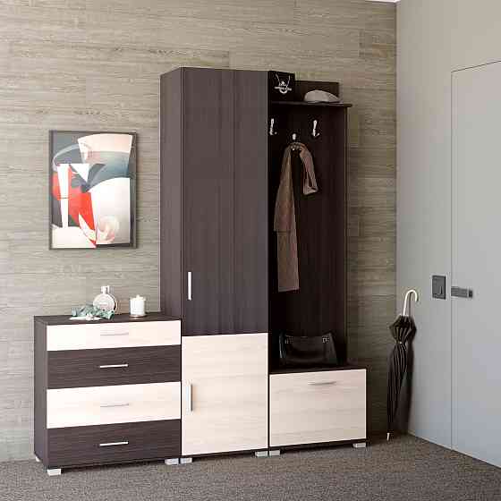 Передпокій Еверест Бриз-2 (3 елементи) венге + дуб молочний (DTM-2665) Львів