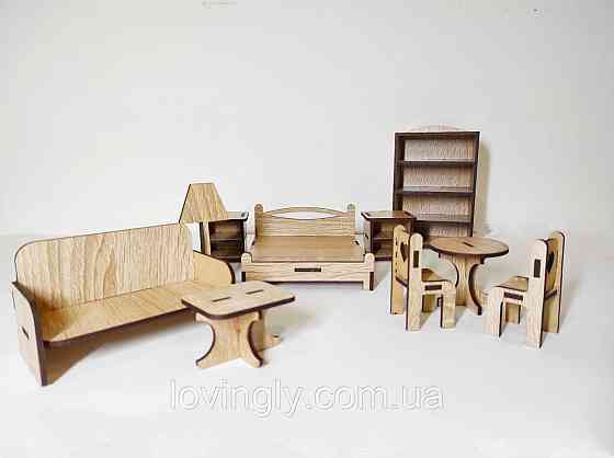 Набір меблів універсальний 10 одиниць. Різні кольори. Меблі для LOL білого кольору. Ірпінь