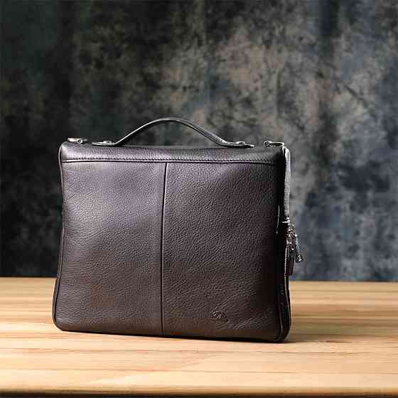 Мужская сумка для планшета из мягкой натуральной кожи Tony Perotti 20846_1 (9594-28) nero Черный Киев