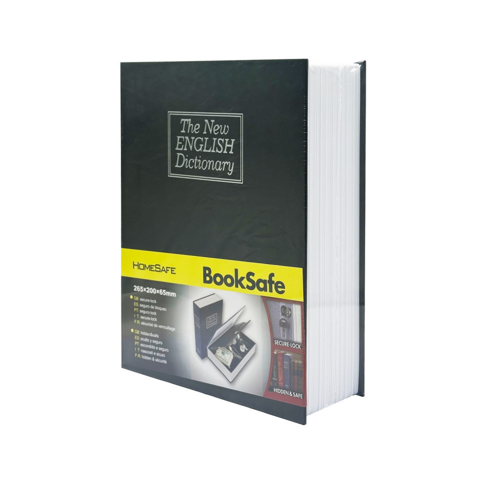 Сейф-книга с ключом для хранения KBS-803(Black) большая, 26,5х20х6,5 см Винница - изображение 1