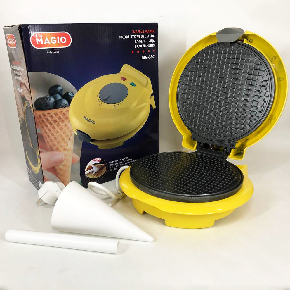 Мягкие вафли в вафельнице электрической Magio MG-397 750Вт, Качественная вафельница для вафель YD-60 Львов - изображение 14