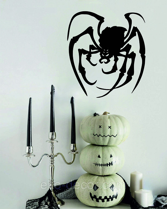 Декоративне настінне Панно «Павук», Декор на стіну 70*63 см, Чорний Київ - фото 10