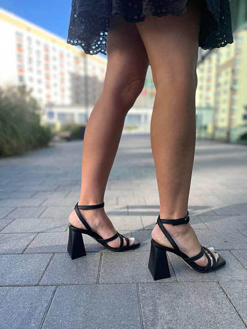 LIRIO Босоніжки жіночі чорні літні LIRIO L0282/8073-68 натуральна шкіра / Стильні босоніжки р. Коломыя - изображение 4