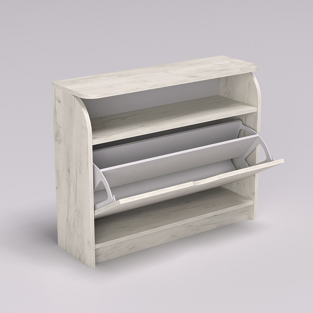 Тумба для обуви №3, Дуб Крафт Білий, 800/250/650 Львов - изображение 5