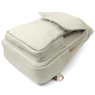 Сумка Vintage Жіноча З однією лямкою через плече з крупнозернистої екошкіри Фісташкова (22765) Вінниця - фото 10